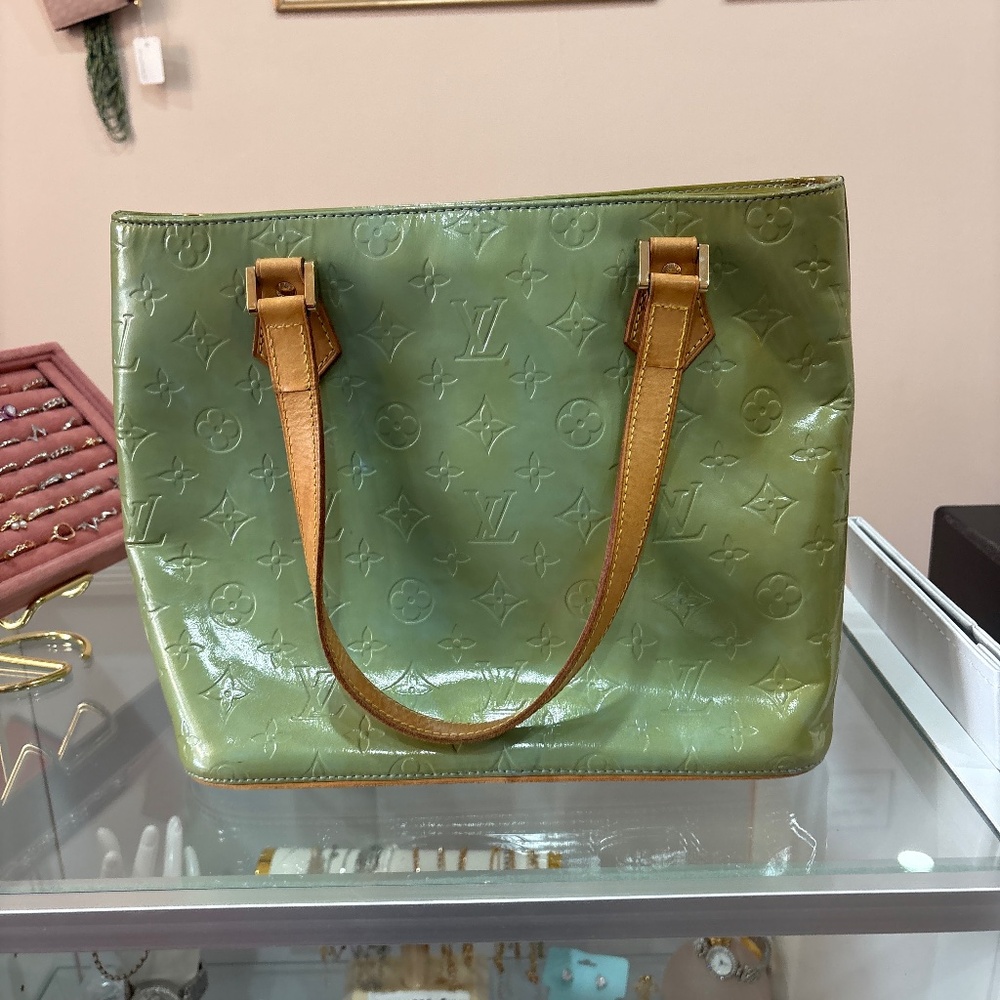 LV green Vernis tote - Picture 4 of 5